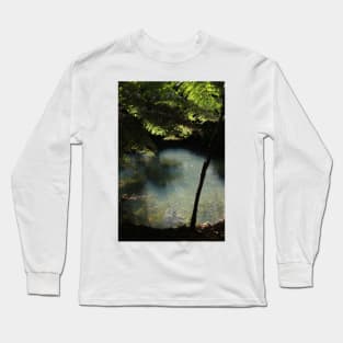 Pond in a hidden forest Long Sleeve T-Shirt